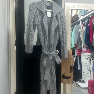 Cliche long knit cardigan sweater